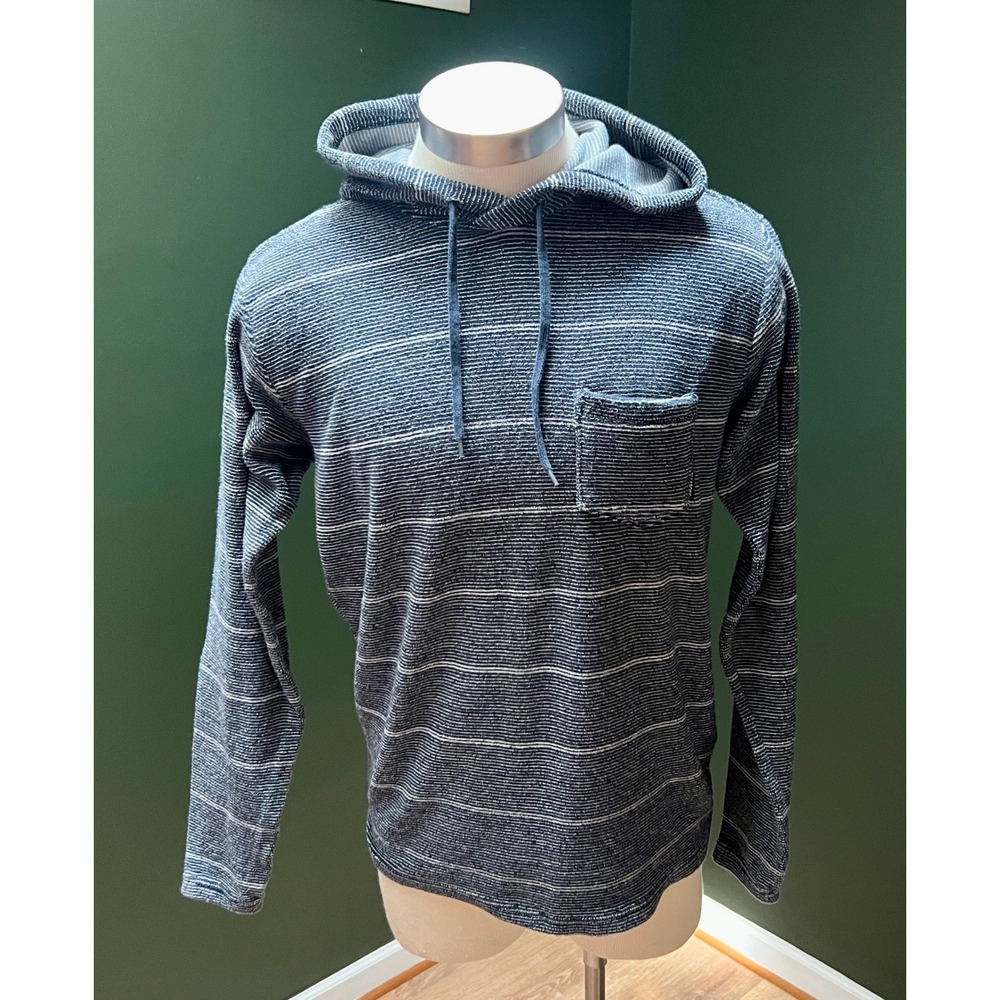 Billabong Striped Hoodie Pullover Long Sleeve with Pocket Casual Mens Size S